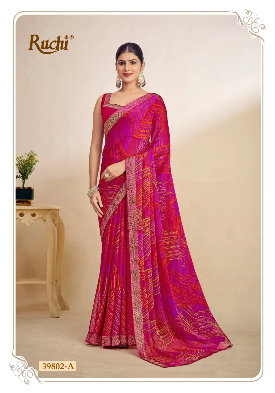 Simayaa Vol 29 By Ruchi Chiffon Daily Wear Saree Exporters In India